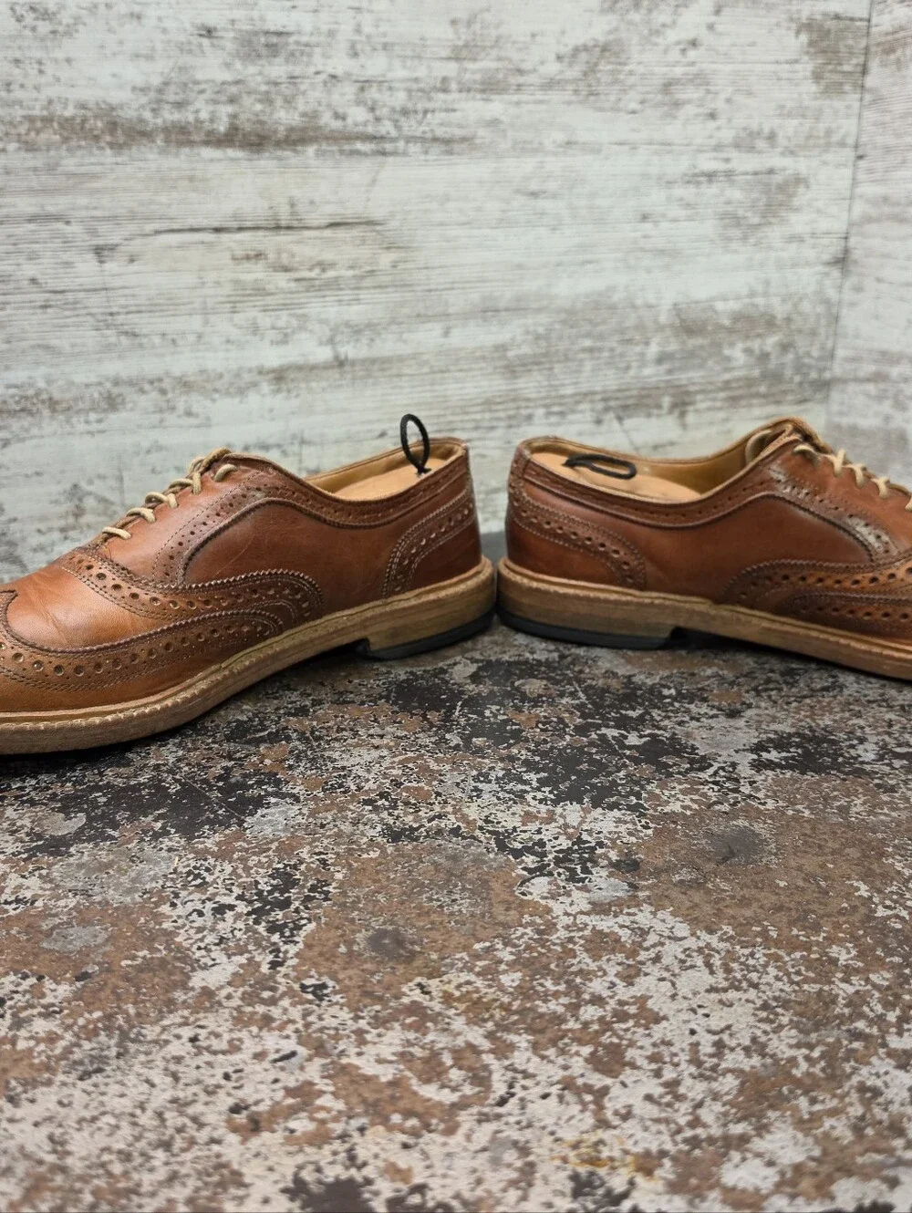 Mens Allen Edmonds Mctavish Wingtip Oxford Shoes Sz 11 B Used 26913 4035